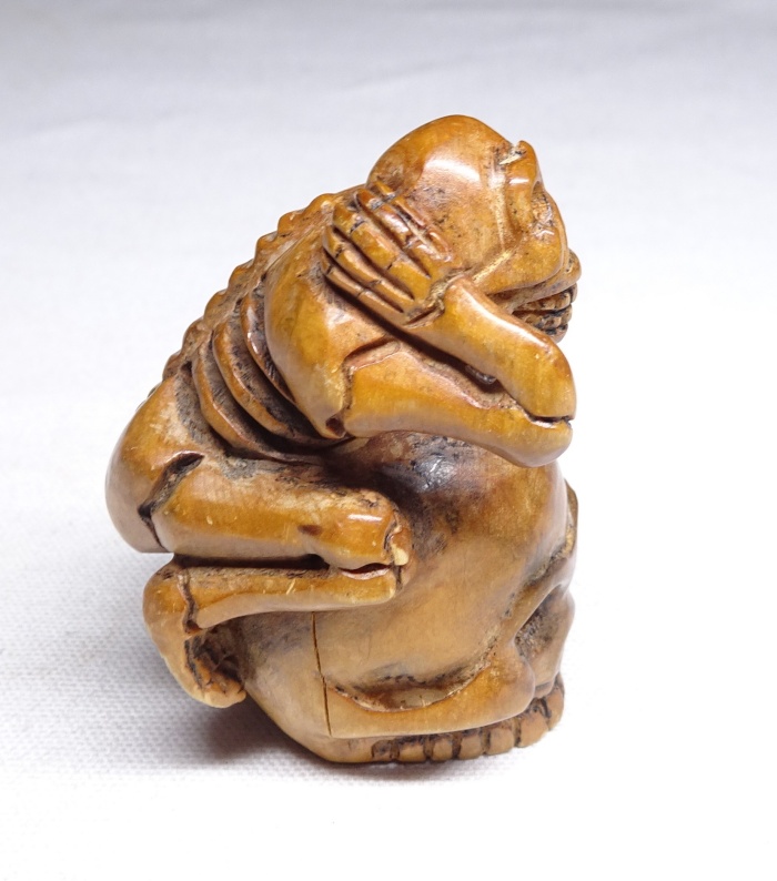 hope　古銅　猪　置物　M　R4272 hope 古銅 猪 置物 M R4272 ヴィンテージ イノシシモチーフオブジェ